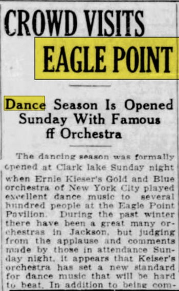 Pleasant View Hotel and Dance Pavillion - May 12 1924 Article